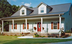 Dormers are a popular feature on steel houses