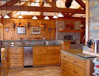 Deluxe kitchen in steel framed home